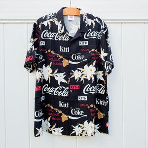 Kith x Coca-Cola Hawaiian Camp Button Up (Black)